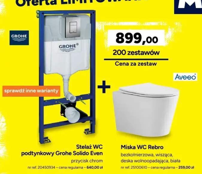 zestaw podtynkowy wc