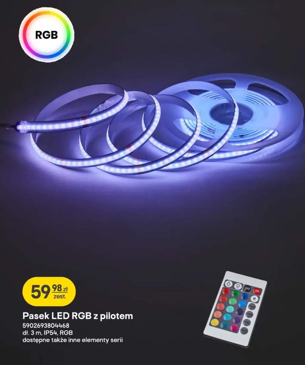 Pasek LED RGB z pilotem