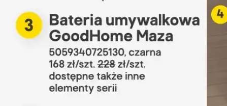 Bateria umywalkowa GoodHome Maza
