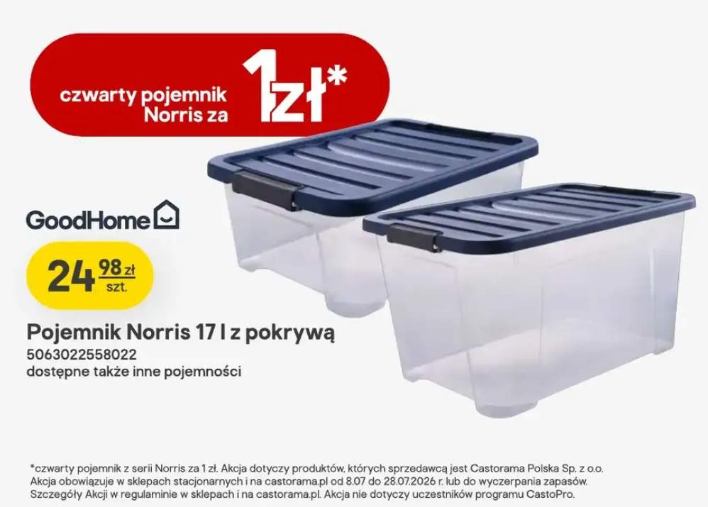 Pojemnik Norris GoodHome 17 l z pokrywą