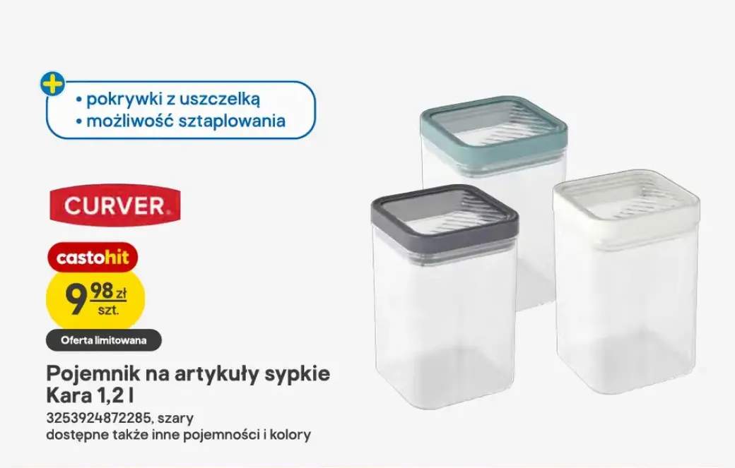 Pojemnik na artykuły sypkie Curver Kara 1,2 l
