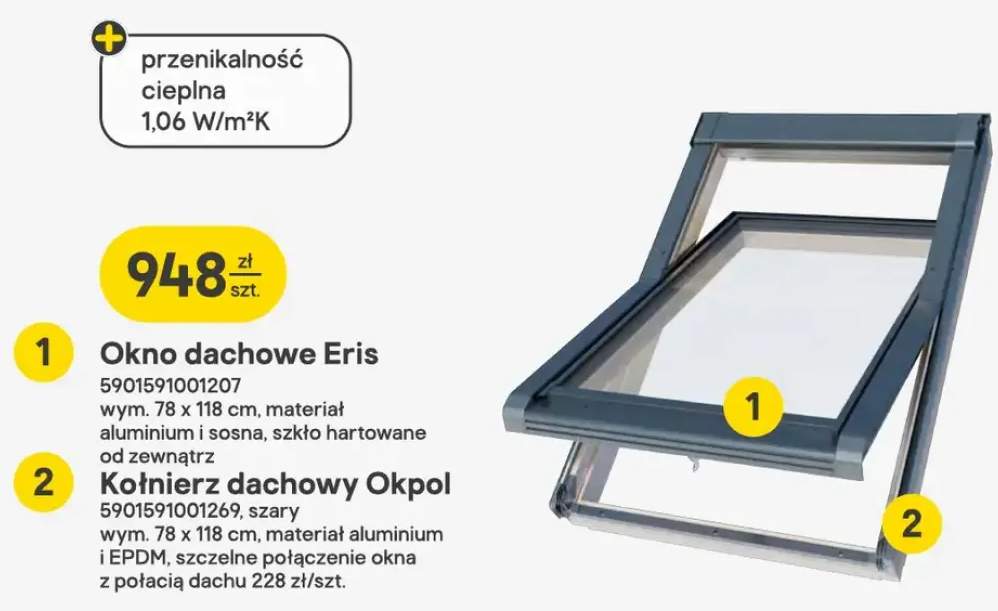 Kołnierz dachowy Okpol +1 wariant