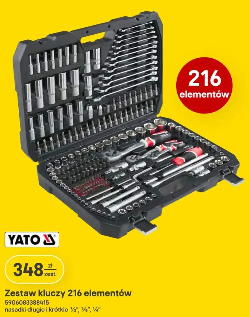 Zestaw kluczy YATO 216 elementów