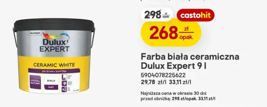 Farba biała ceramiczna Dulux Expert
