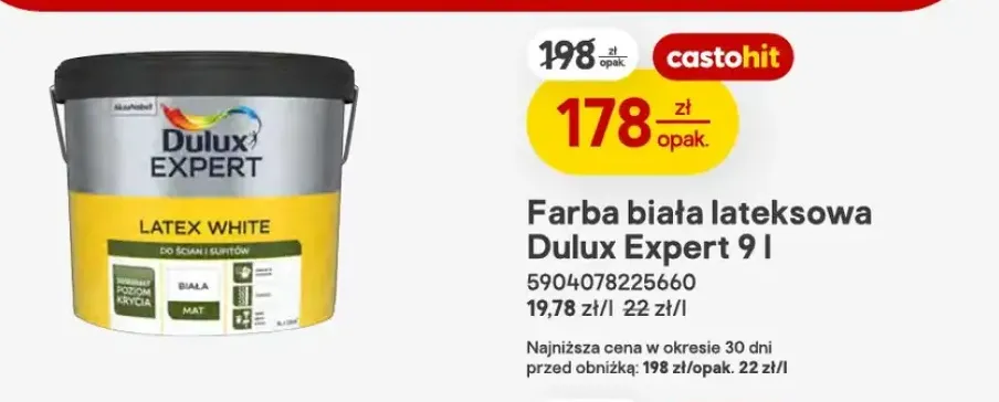 Farba biała lateksowa Dulux Expert