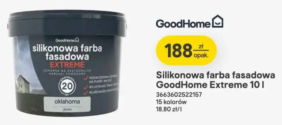Silikonowa farba fasadowa GoodHome Extreme
