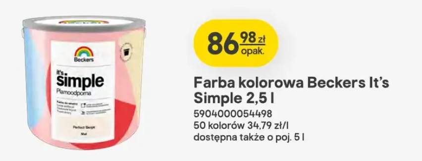 Farba kolorowa Beckers It's Simple