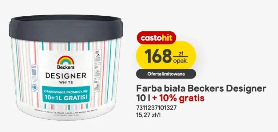 Farba biała Beckers Designer