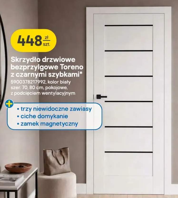 Skrzydło drzwiowe bezprzylgowe Toreno