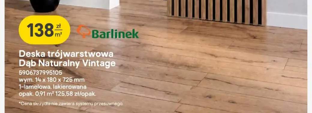 Deska trójwarstwowa Barlinek Dąb Naturalny Vintage
