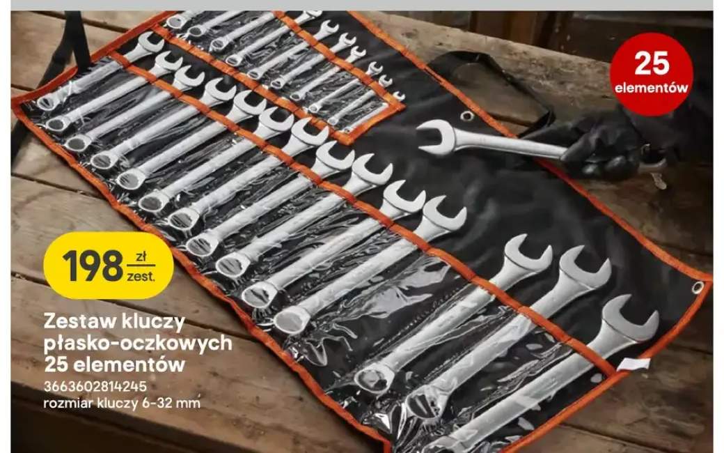 Zestaw kluczy płasko-oczkowych 25 elementów Magnusson