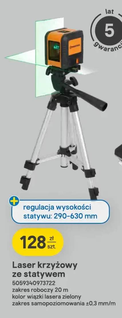 Laser krzyżowy ze statywem Magnusson