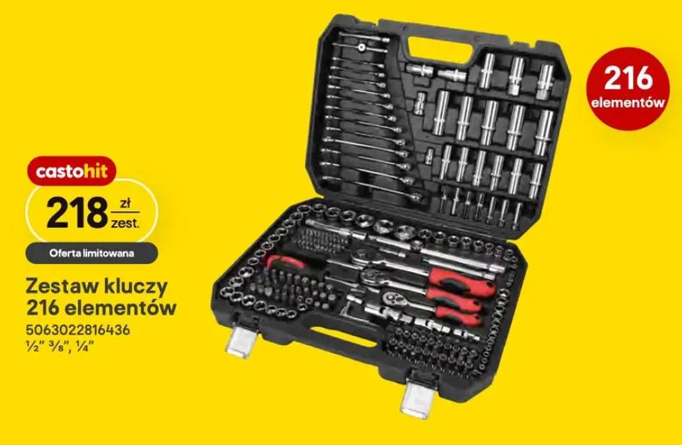 Zestaw kluczy 216 elementów Forge Steel