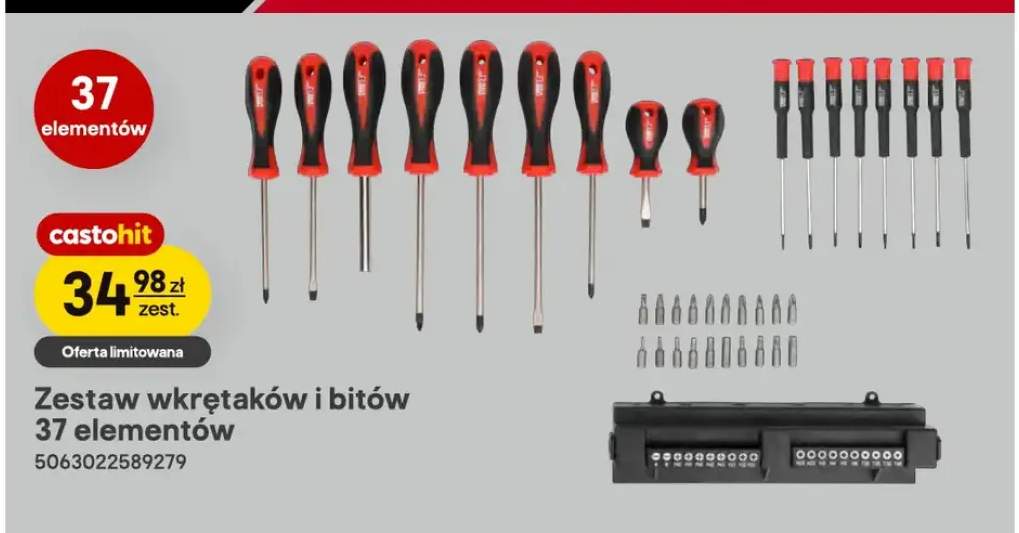 Zestaw wkrętaków i bitów 37 elementów Forge Steel