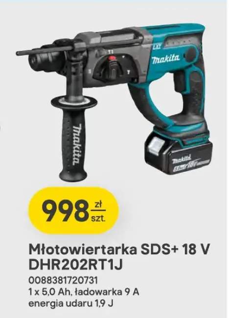 Młotowiertarka SDS+ DHR202RT1J Makita